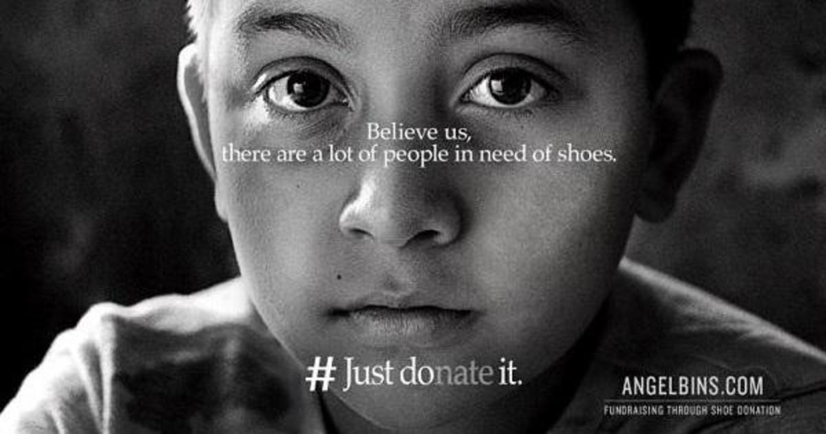 Пародия на рекламу Nike призвала фанатов пожертвовать, а не жечь обувь.