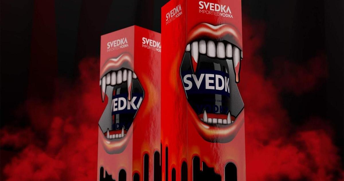 Бренд водки SVEDKA преобразился для Хэллоуина.