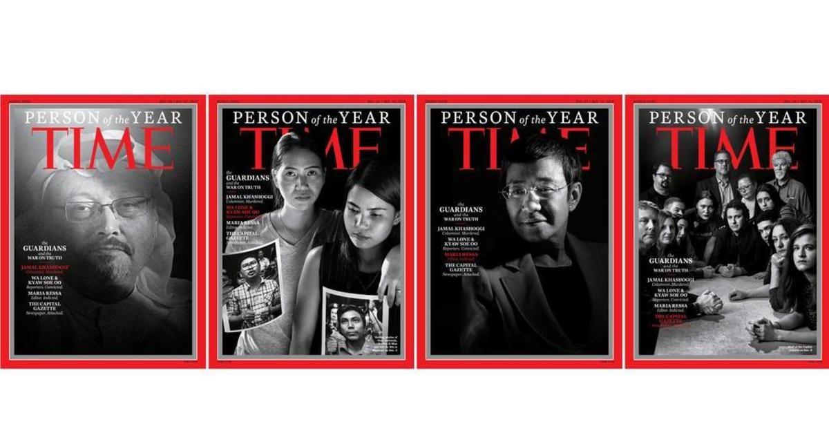 Time почтил убитых и находящихся в заключении журналистов в качестве «Человека года».