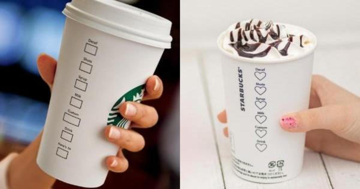 Starbucks изменил дизайн стаканчиков в честь Дня Валентина.