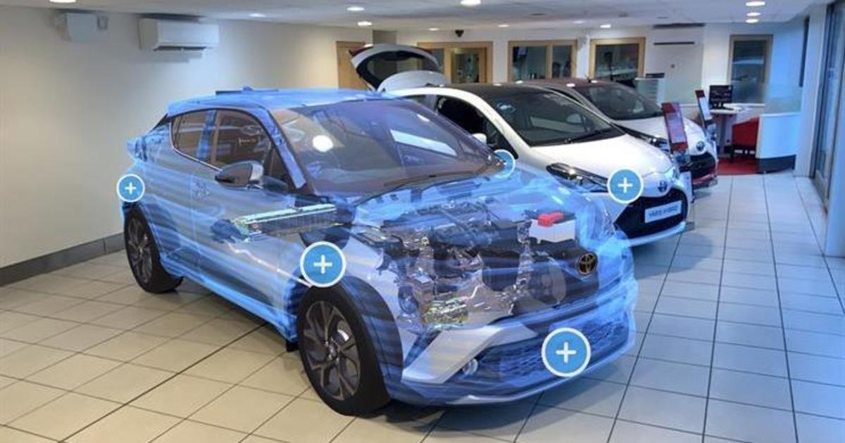 Toyota презентовала приложение дополненной реальности для новой модели автомобиля.