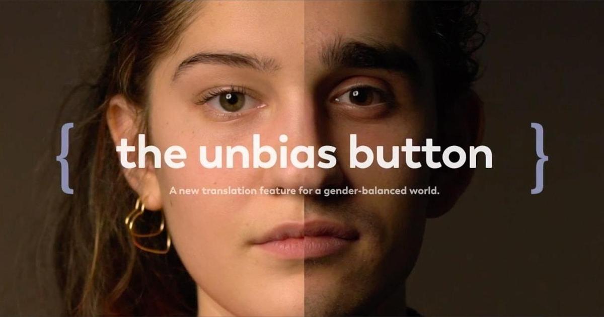 Приложение The Unbias Button генерирует гендерно сбалансированные переводы.