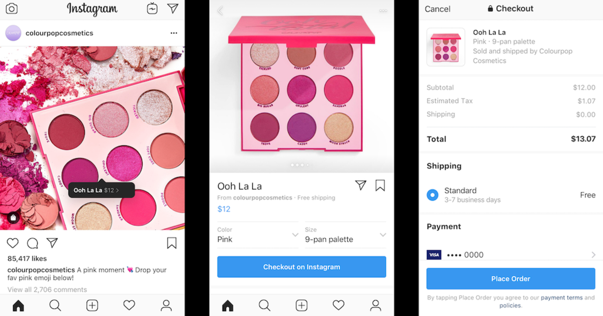 Instagram позволит брендам продавать продукты в приложении.