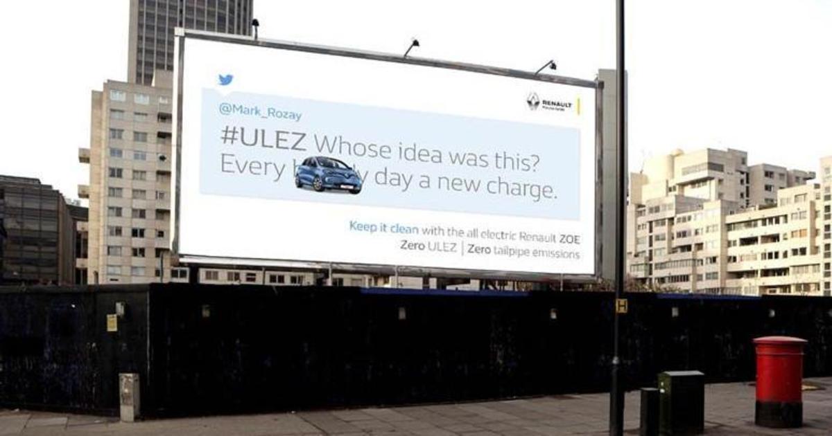 Renault «очистил» Twitter от гневных твитов с помощью электромобиля Zoe.