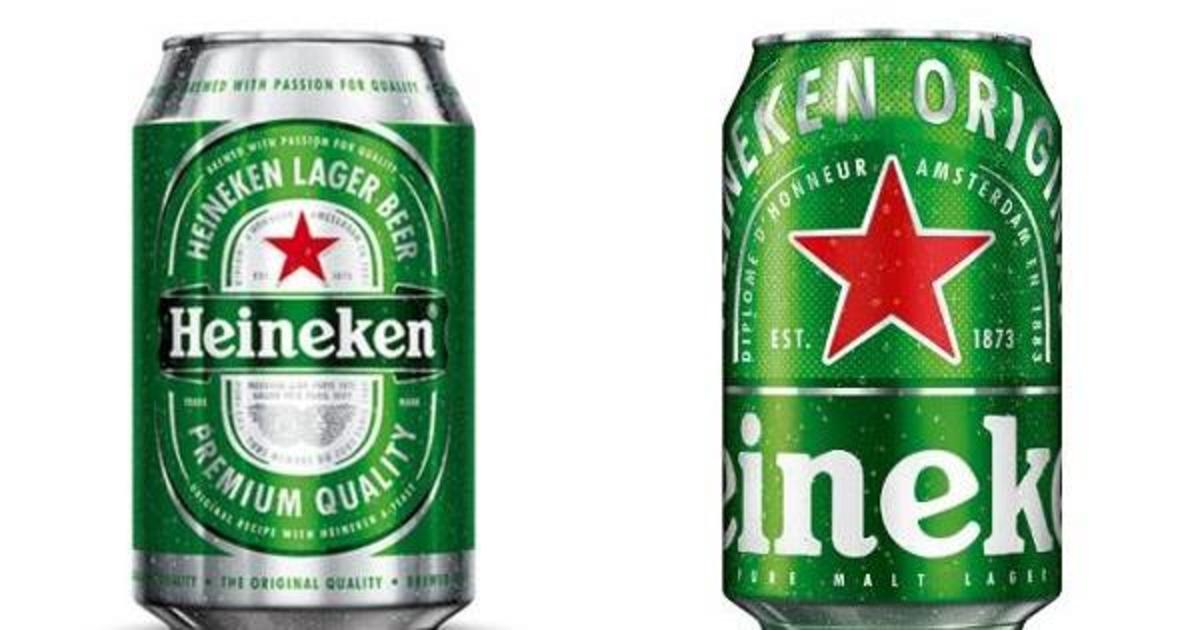 Heineken обновил дизайн банок
