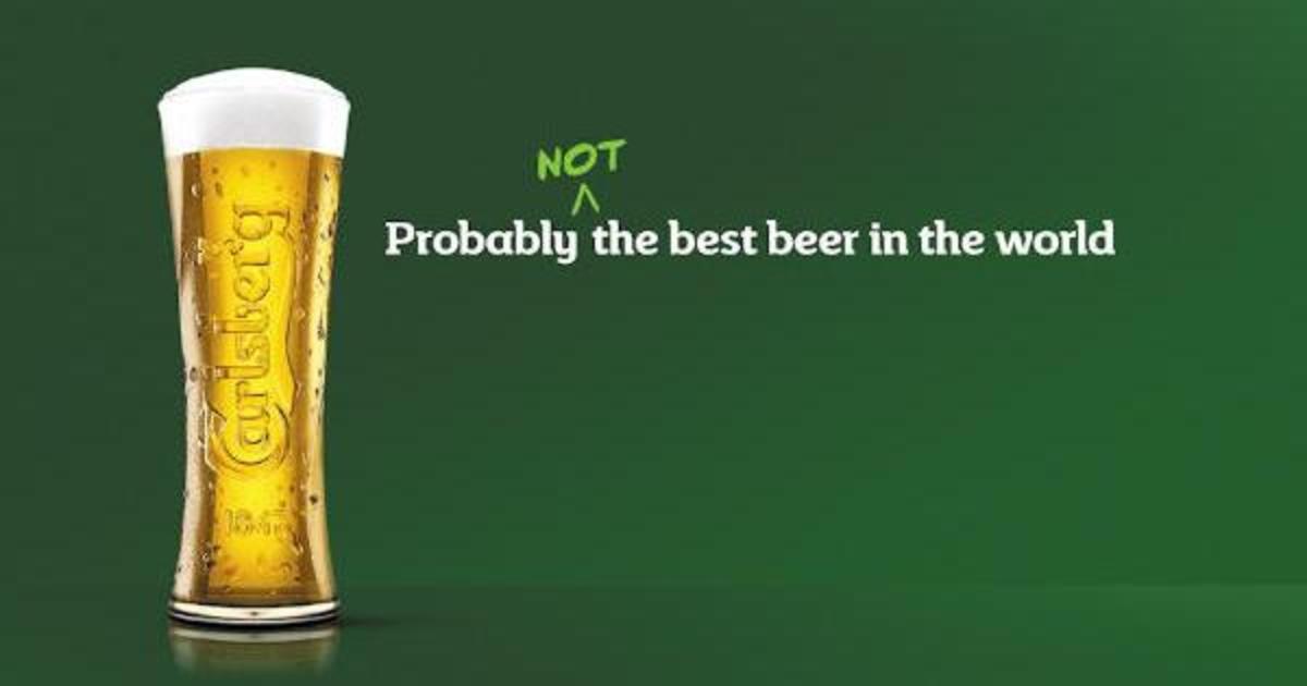 Carlsberg признал, что не производит «лучшее пиво в мире», и обновил бренд