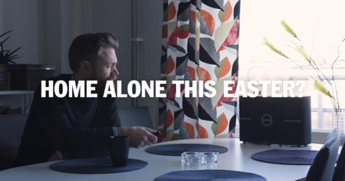 Шведский производитель электроники показал, как провести Пасху в одиночку