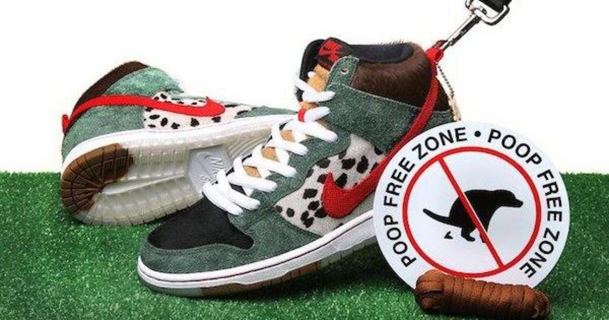 Nike выпустил кроссовки с собачьими фекалиями на подошве