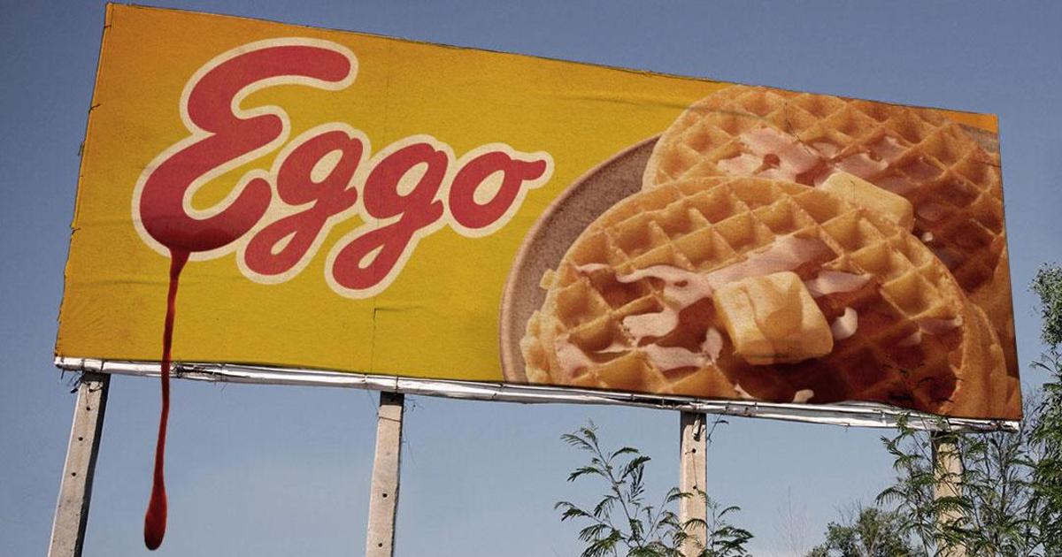 Бренд вафель продвигает «Очень странных дела» изображениями жутких билбордов