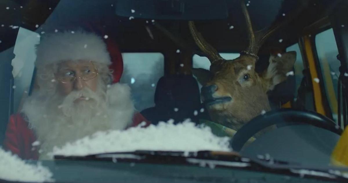 Санта пересел на такси Bolt в новогодней кампании