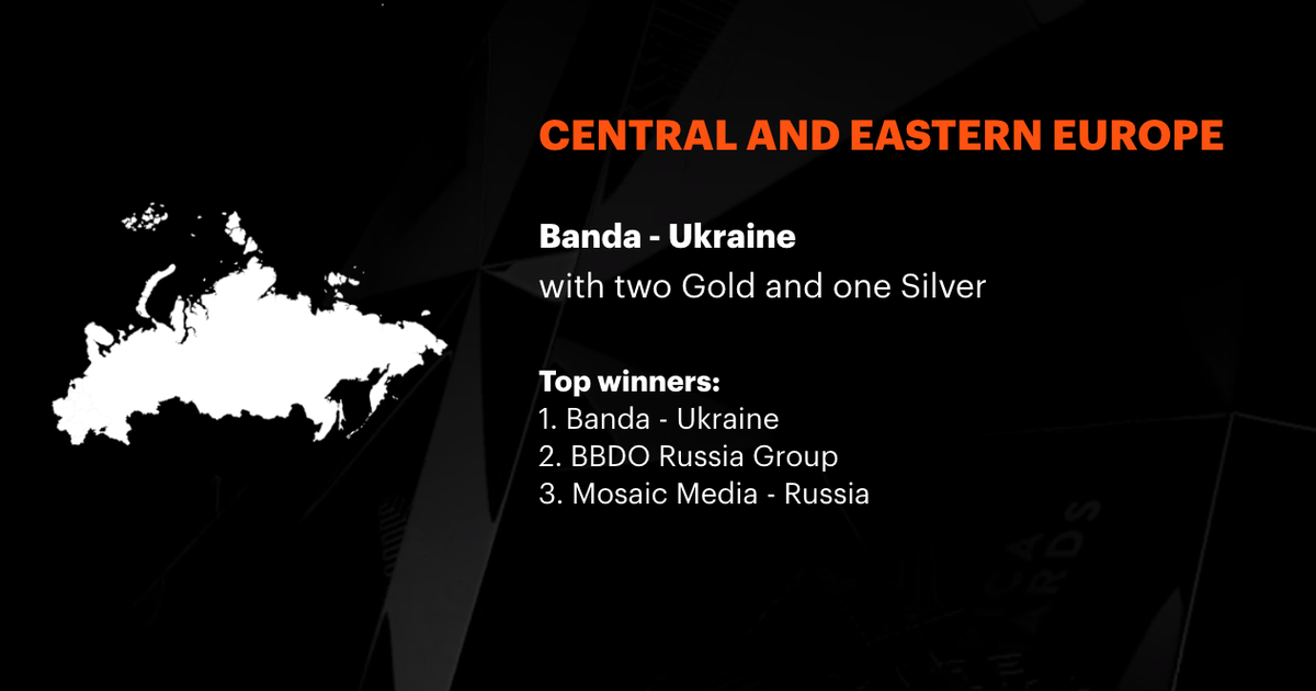 Banda стала лучшим агентством Центральной и Восточной Европы, по итогам Epica Awards