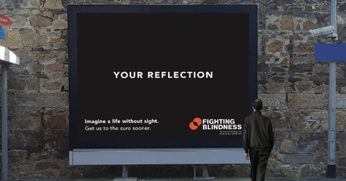 Наружная реклама призвала представить жизнь без зрения