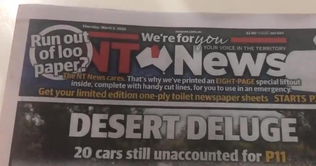 Издание выпустило пустые страницы в ответ на дефицит туалетной бумаги в Австралии