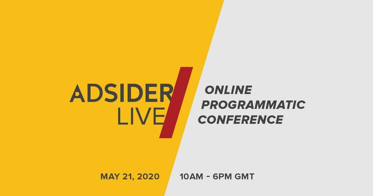 Конференцию по цифровой рекламе Adsider Conference проведут в онлайне
