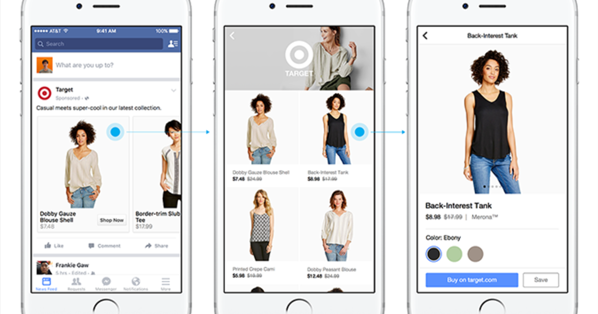 Facebook углубляется в e-commerce, запуская отдельный раздел для шопинга.