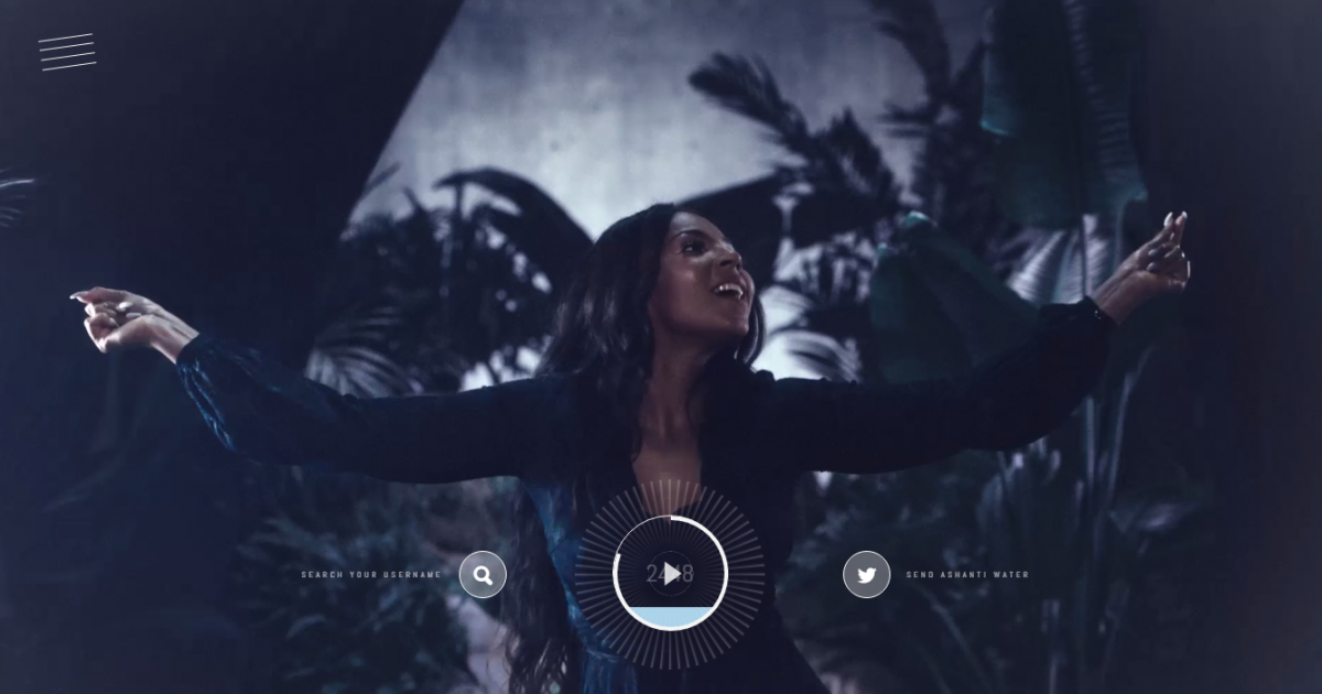Ашанти выпустила «обезвоженную» версию сингла в рамках социальной кампании.