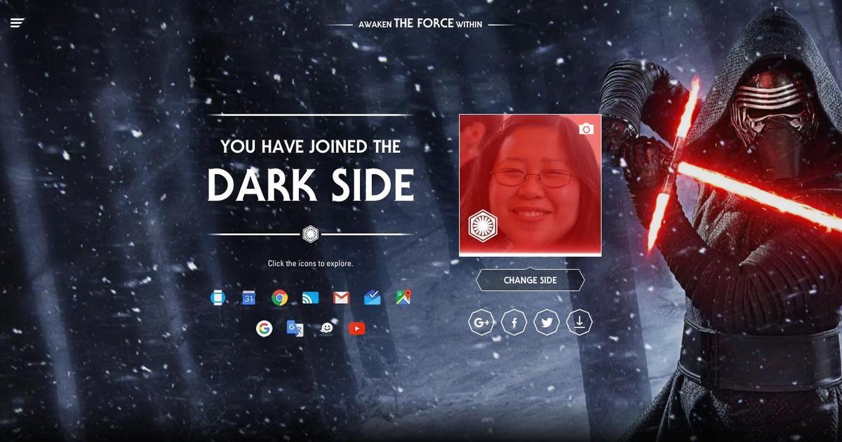Google преобразил свои сервисы под новую часть «Звездных войн».