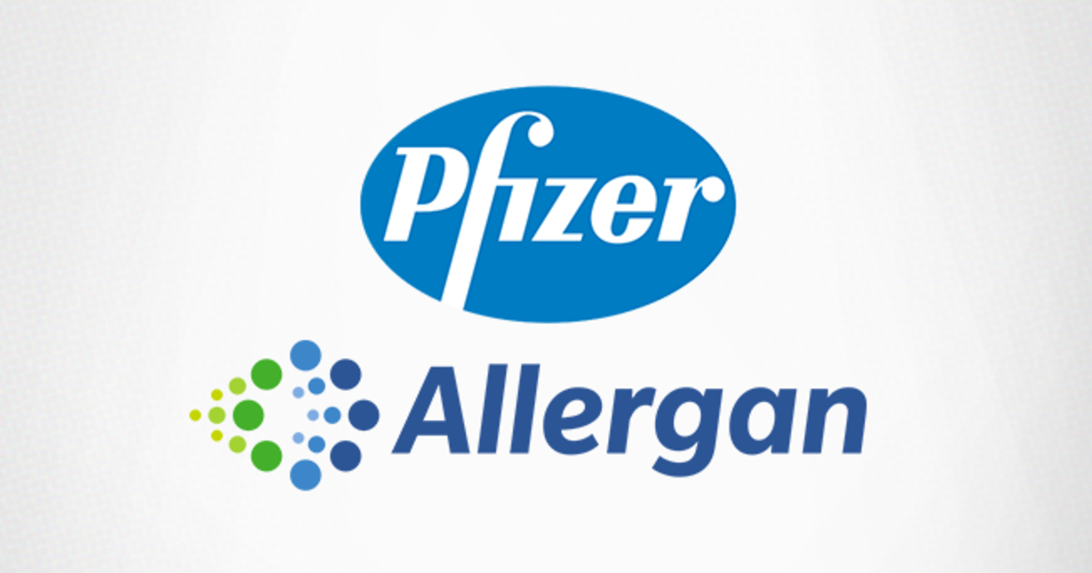 Pfizer и Allergan образуют крупнейшую фармацевтическую компанию.
