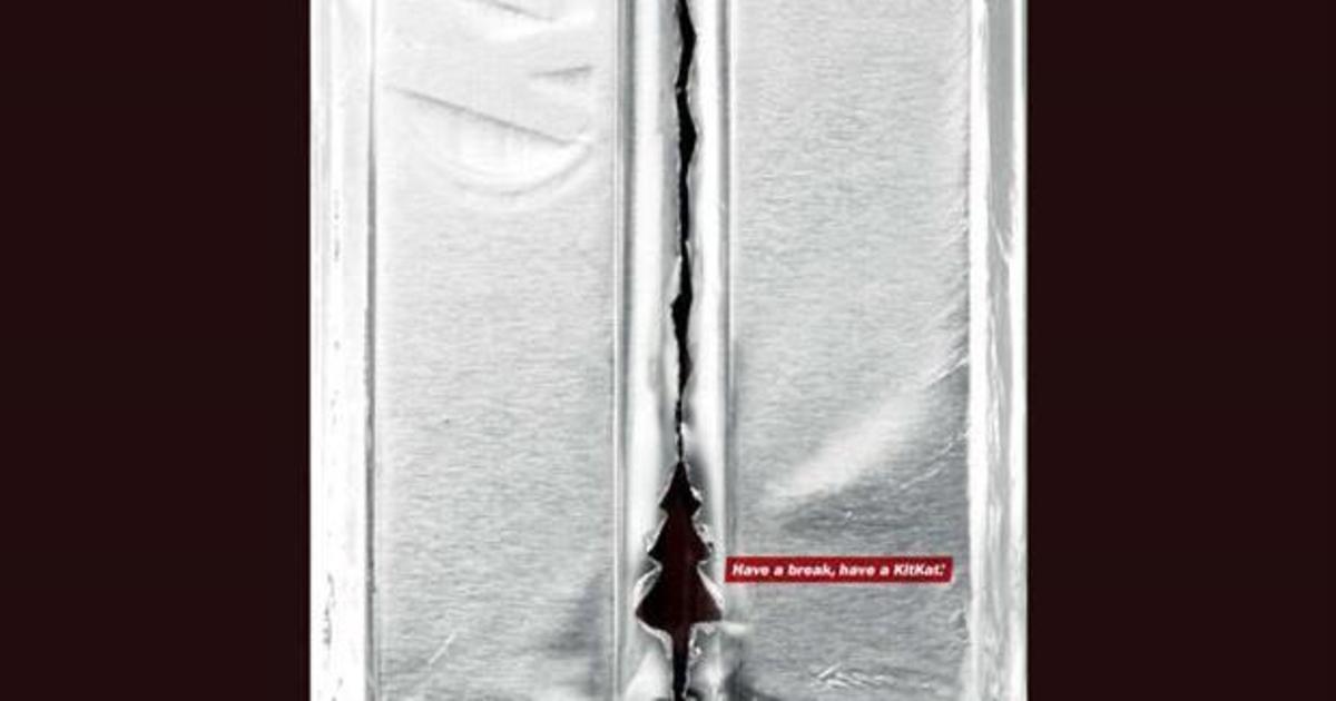 Рождественский постер KitKat хитроумно напомнил о паузе.