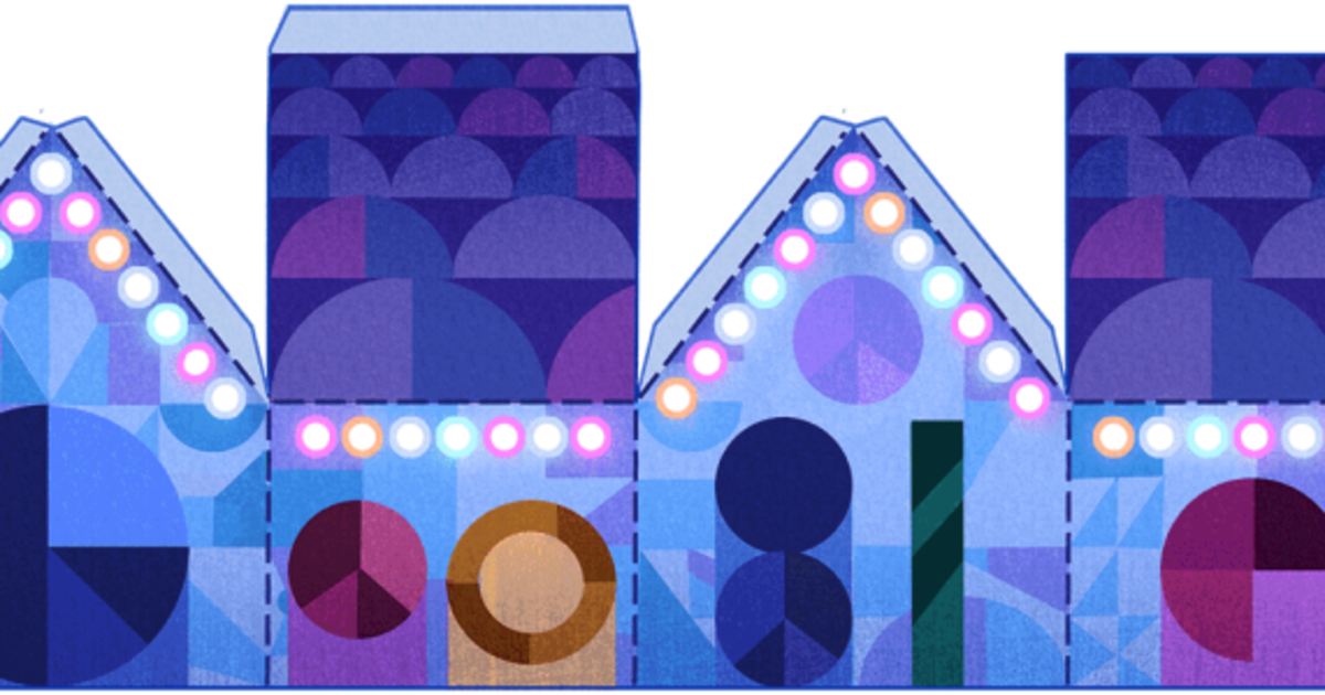 Google приготовил подарок в виде Google Doodle, которые можно распечатать.