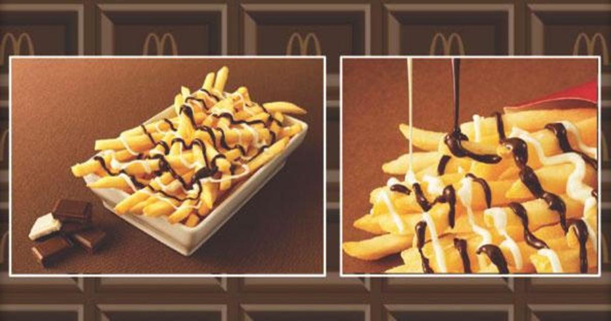McDonald&#8217;s в Японии подает картошку фри с шоколадом.