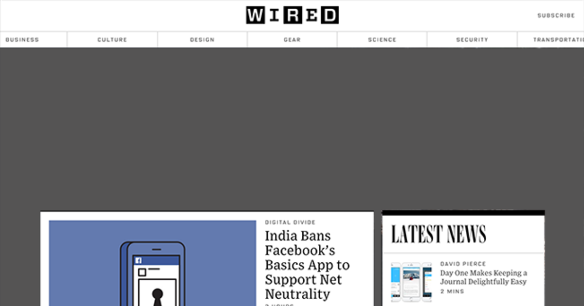 Wired ввел платный доступ к сайту из-за блокировщиков рекламы.