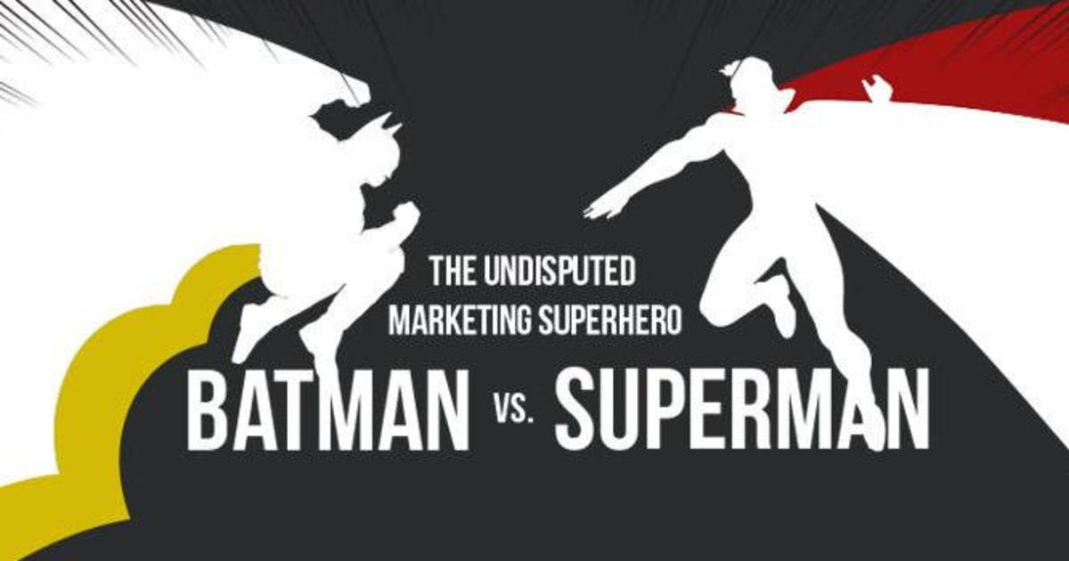 Инфографика: Бэтмен vs Супермен — кто лучше с точки зрения маркетинга?