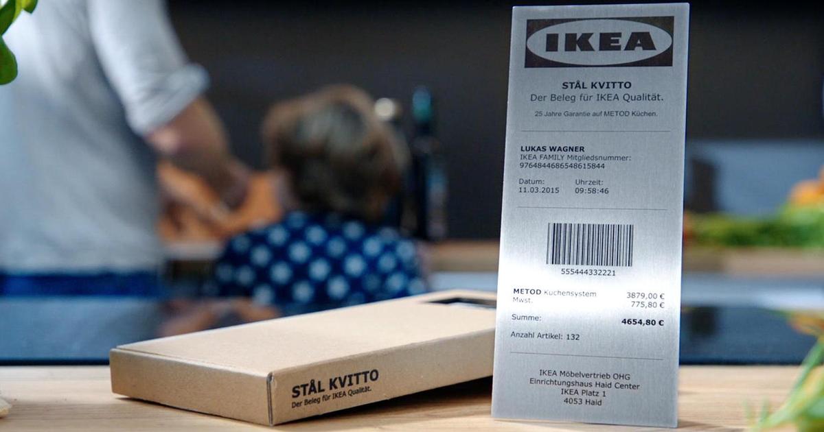 DDB Hamburg рассказали о качестве IKEA с помощью чека.