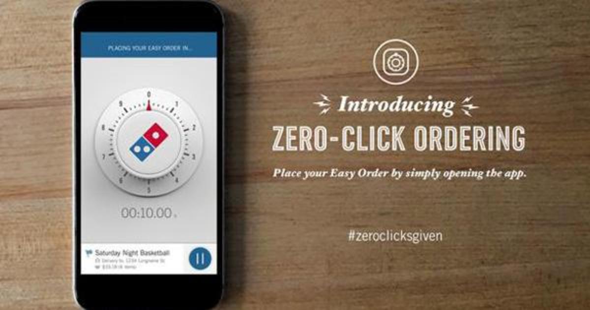 Новое приложение Domino&#8217;s закажет пиццу без кликов.