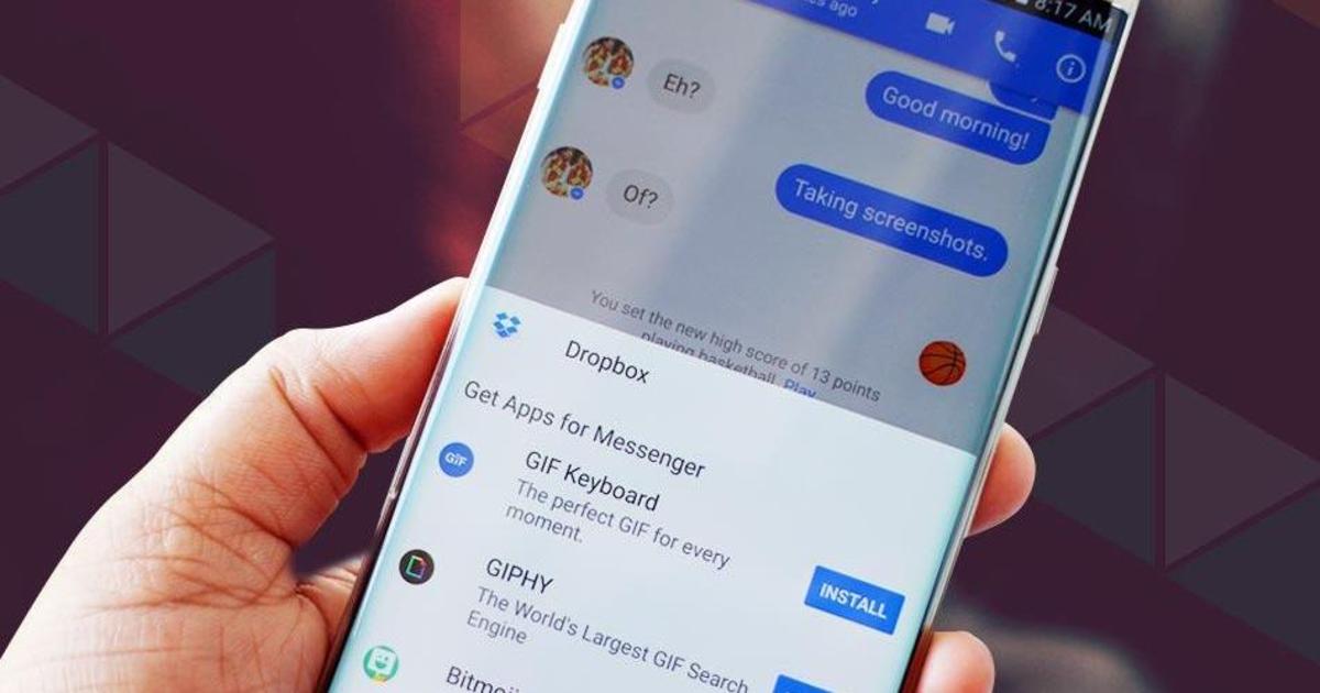 Dropbox интегрировался с Facebook Messenger.