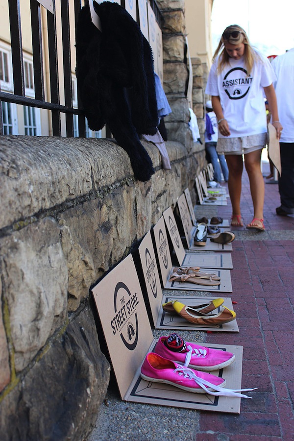 a pop-up street store