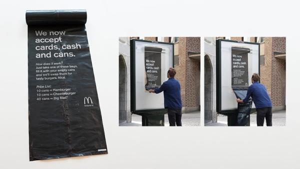 DDB Stockholm запустило для McDonald’s кампанию, которая дает возможность каждому расплатиться в ресторане быстрого питания жестяными банками