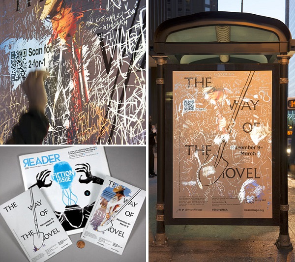Чтобы продвинуть свою последнюю выставку Музей современного искусства в Чикаго провело интерактивную outdoor кампанию.