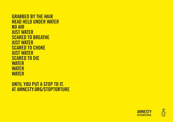 Немецкое рекламное агентство dieckertschmidt создало серию провокационных принтов для Amnesty International.