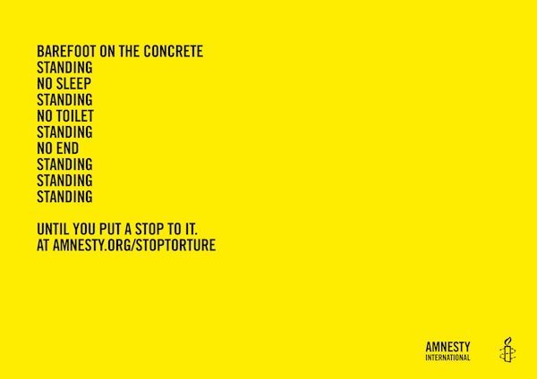 Немецкое рекламное агентство dieckertschmidt создало серию провокационных принтов для Amnesty International.