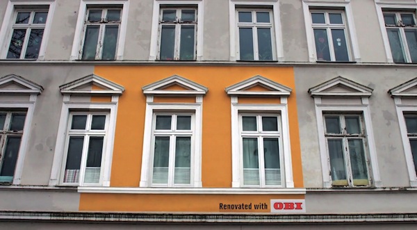 Агентство Jung von Matt/Elbe креативно прорекламировало немецкую сеть строительных гипермаркетов OBI.