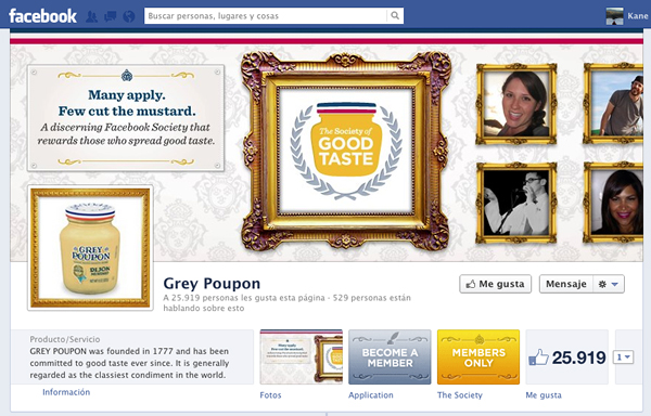 Grey Poupon ломает все шаблоны работы в Facebook и намеренно ограничивает(!) возможность ставить лайки на его страничке
