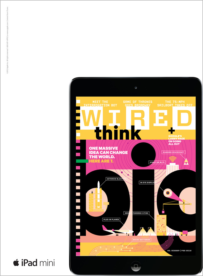 Агентство TBWA\Media Arts Lab, Лос-Анджелес получило награду за рекламу в журнале для iPad mini.