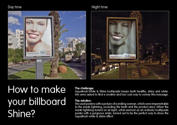 Рекламное агентство ACW Grey, Тель-Авив создало необычный билборд.
