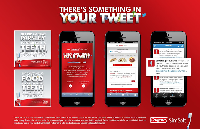 Colgate совместно с агентством UNION (Канада) запустили рекламную кампанию Что-то в вашем твите