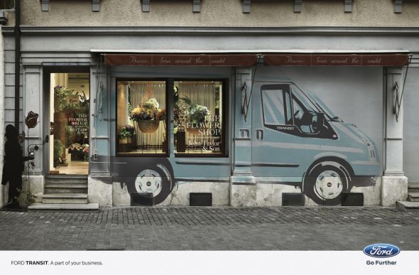 Рекламное агентство Ogilvy & Mather, Греция разработало серию принтов для грузовиков Ford Transit