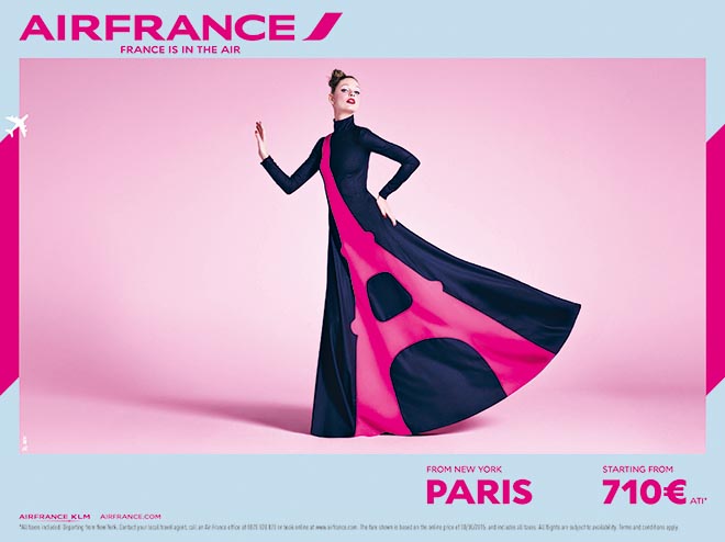 Air France запустили глобальную рекламную кампанию на тв, в кинотеатрах, в социальных сетях и digital.