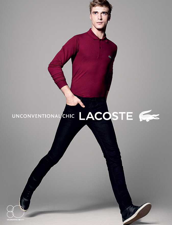 Бренд Lacoste запустил новую кампанию, отмечая 80-летие, снова изобразив поло в центре промоактивности.
