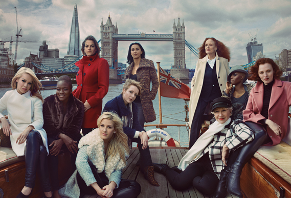 В честь выхода своей осенне-зимней коллекции одежды бренд Marks & Spencer пригласил для рекламной фотосъемки 10 самых выдающихся женщин Великобритании