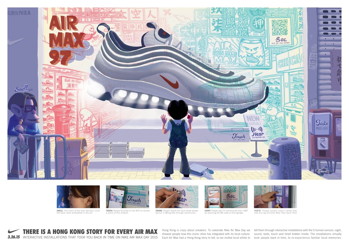 Рекламное агентство Ogilvy & Mather создало серию принтов для Nike, чтобы отметить Air Max Day в Гонконге.