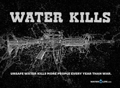 Рекламное агентство Miami Ad School, Сан-Франциско, США разработало социальную кампанию под тэглайном Вода убивает
