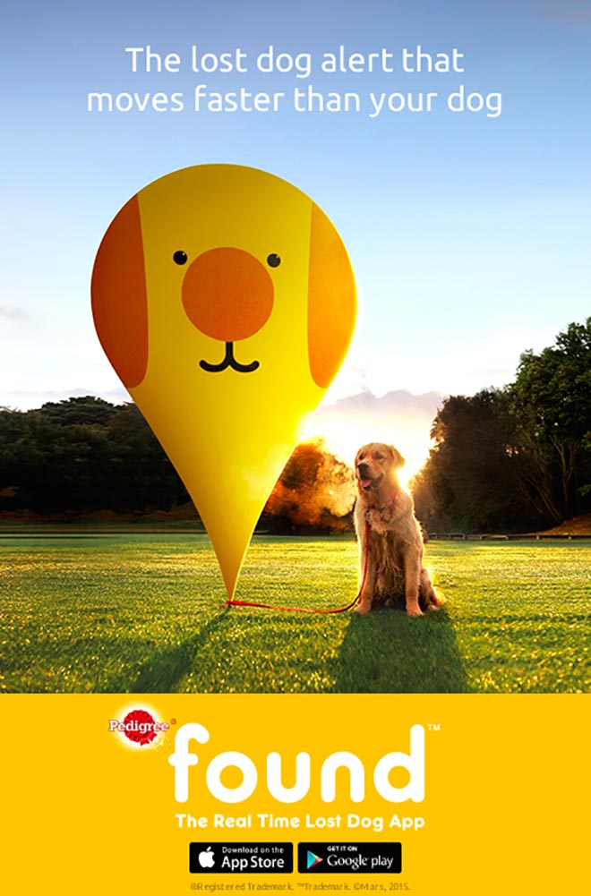 PEDIGREE® выпустил приложение для владельцев собак, чтобы они смогли найти потерянных питомцев с помощью смартфонов.