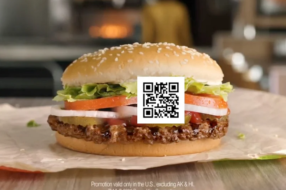 Burger King призвал поймать QR-код и получить бургер