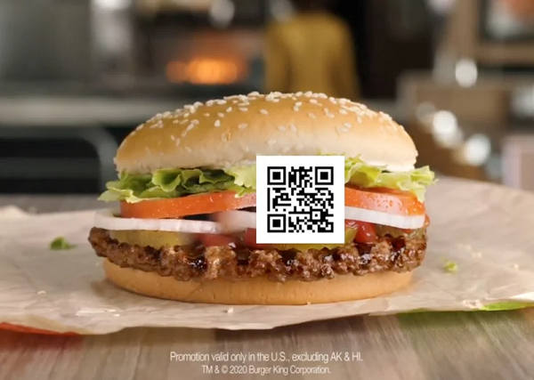 Burger King призвал поймать QR-код и получить бургер