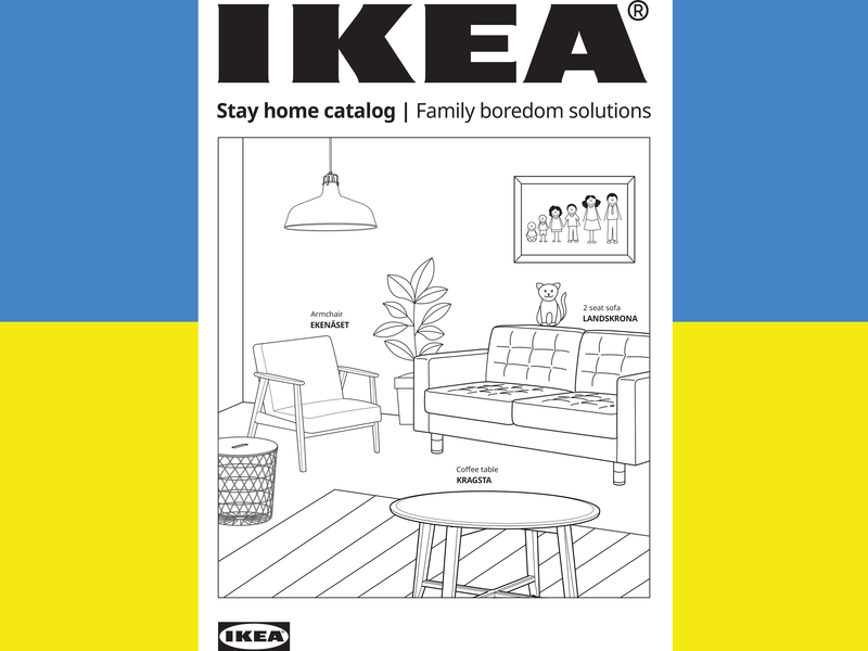 IKEA развлекает детей на карантине с помощью каталога